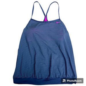 Nike grey & pink tank with built in bra - size XL